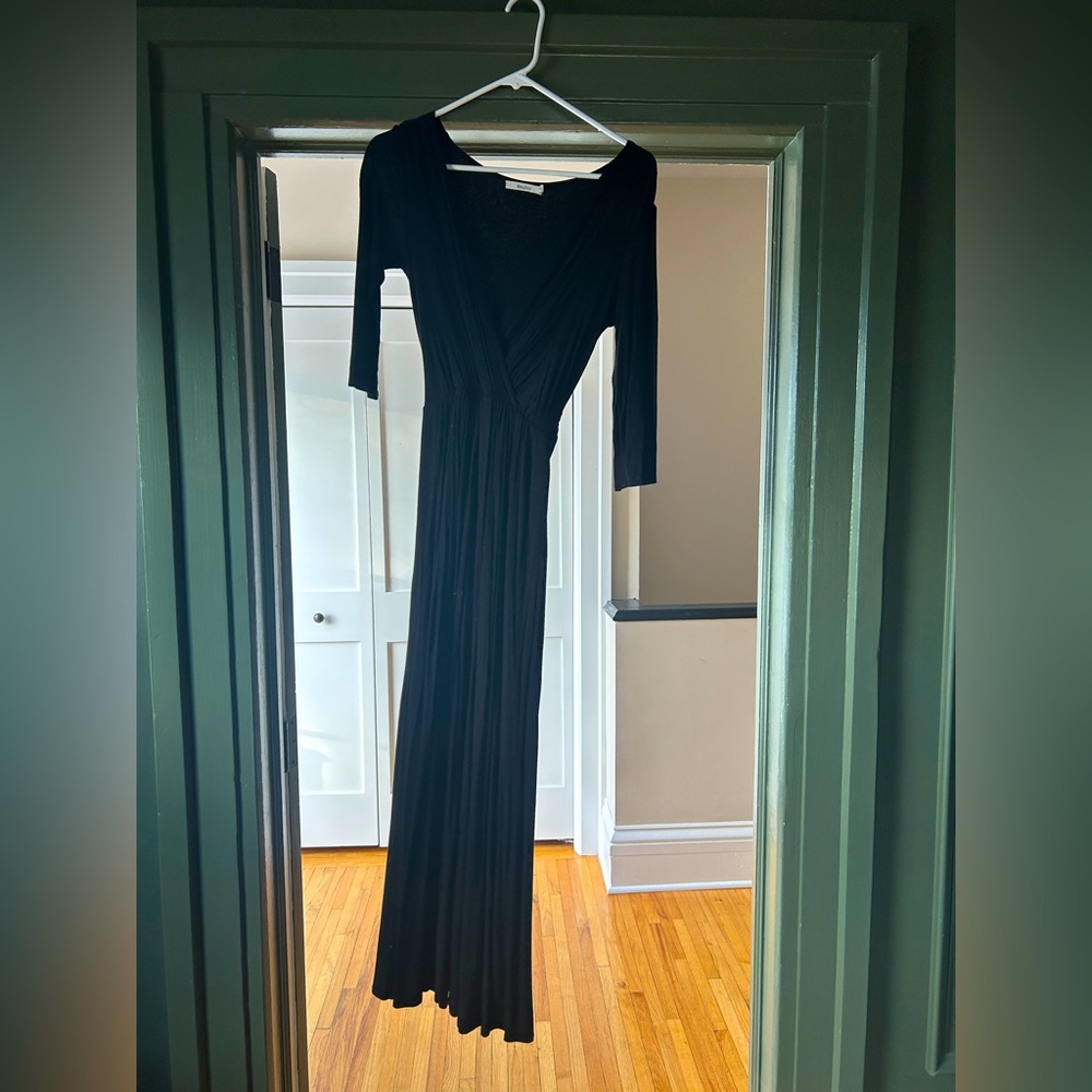 Bailey 44 Black V Neck Maxi